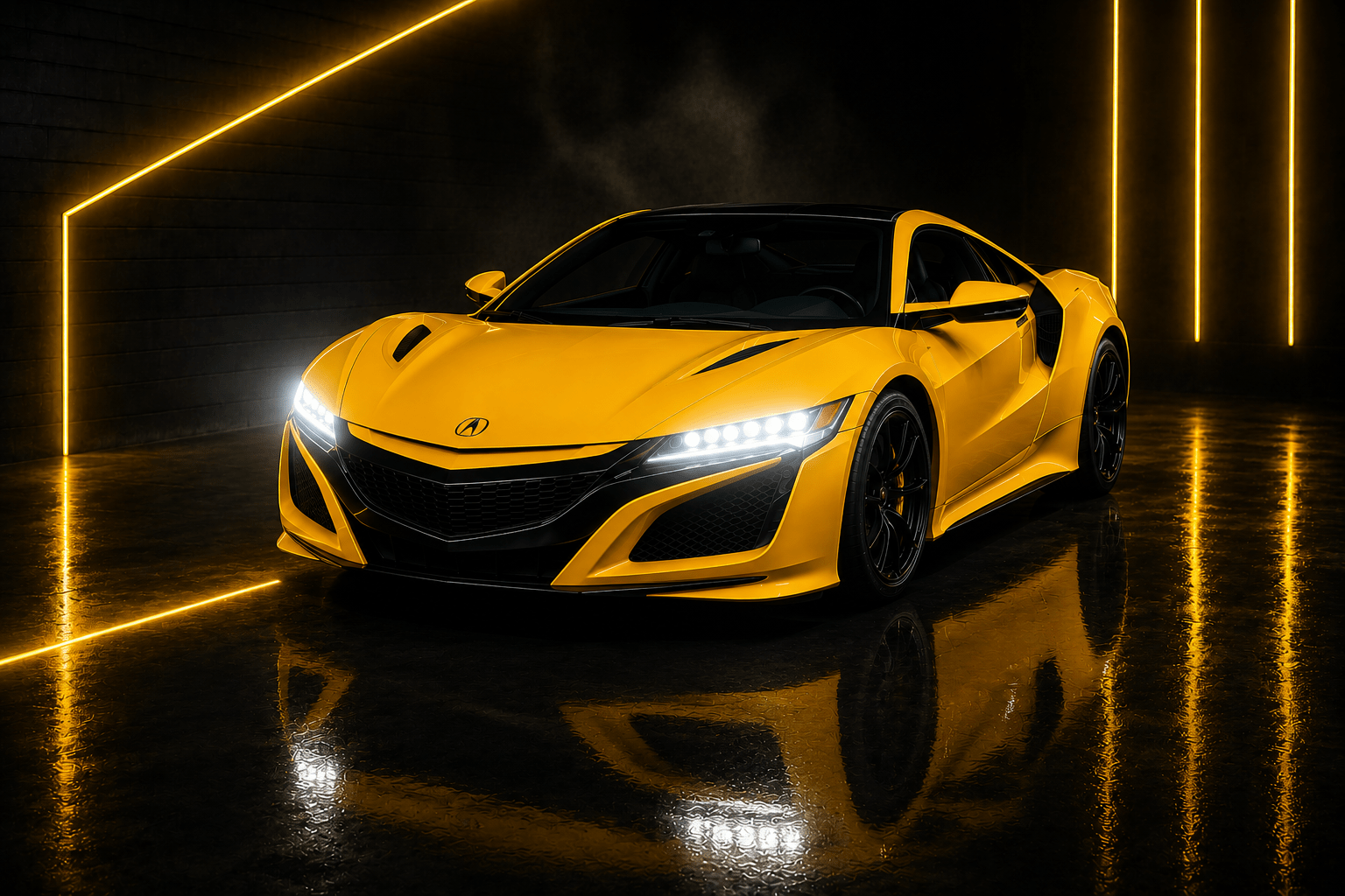 One10 Auto Repair Shop headlights on